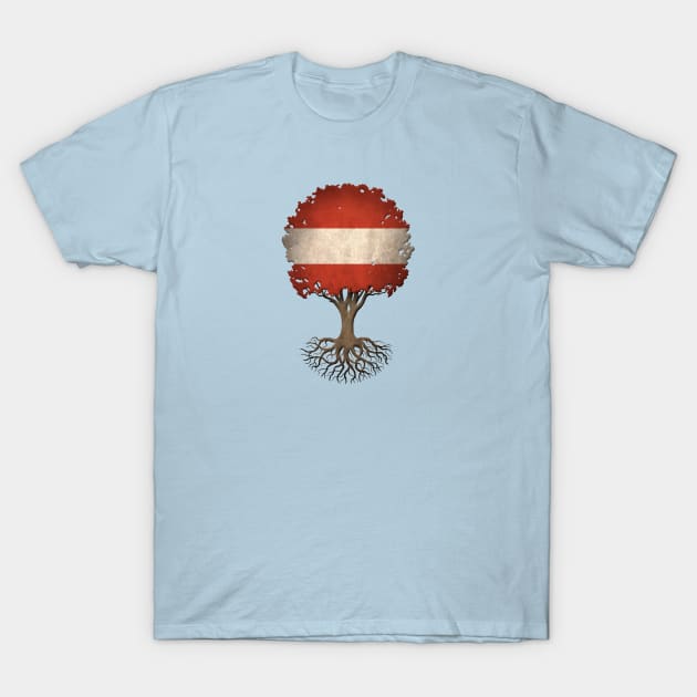 Tree of Life with Austrian Flag T-Shirt by jeffbartels